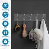 Self Adhesive 6 Hook Sticker Strip for Wall Hanging Multi-Purpose Item